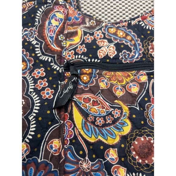 Vera Bradley Kensington Brown Shoulder Bag Ladies Purse Retired Womens Tote - Picture 2 of 13